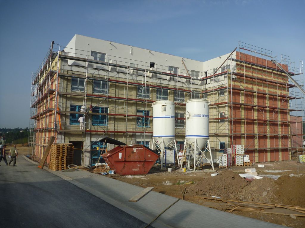 Neubau Medical-Vital-Center Thermen-Resort Bad-Rilchingen Kleinblittersdorf Saarland - Putzarbeiten Rueckseite