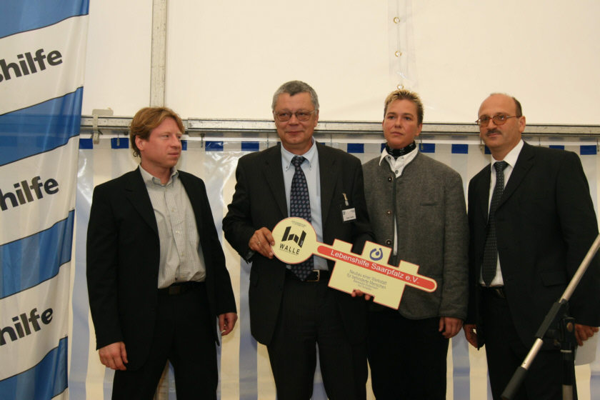 Lebenshilfe Blieskastel  Neubau Werkstatt fr Behinderte - Schluesseluebergabe