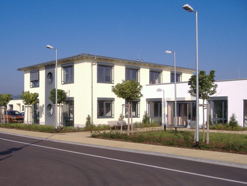 Lebenshilfe Blieskastel  Neubau Werkstatt f�r Behinderte - Lebenshilfe Eingang