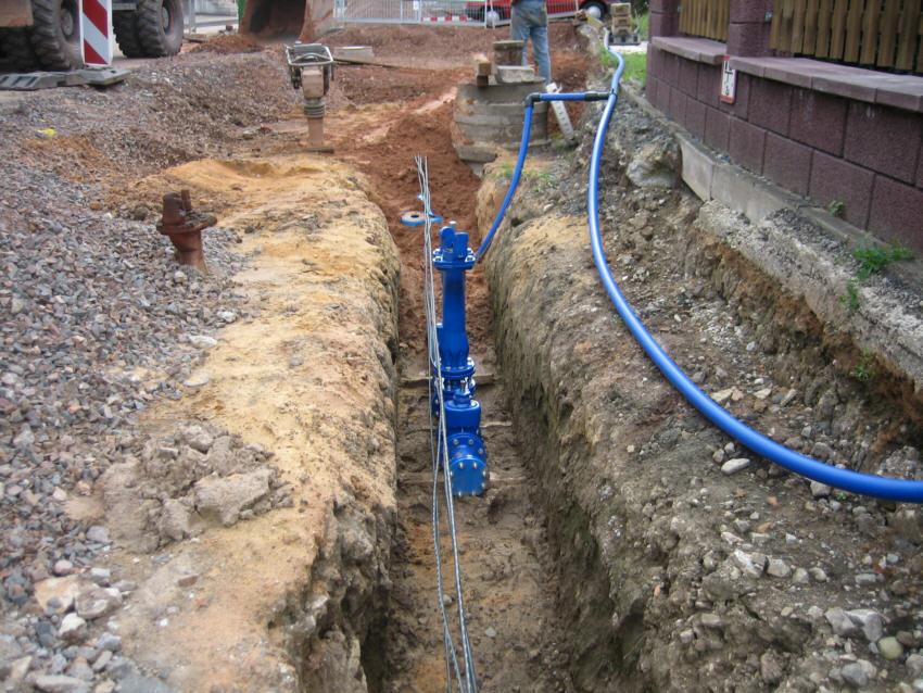 Hauptsammler Bliesmengen-Bolchen 2. Bauabschnitt Abwasseranlage Kleinblittersdorf - Neuverlegung Wasserleitung