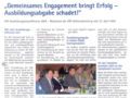 Gemeinsames Engagement bringt Erfolgt - Ausbildungsabgabe schadet (05.05.2004)