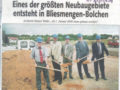 Spatenstich Oberwiese. Eines der gr��ten Neubaugebiete entsteht in Bliesmengen-Bolchen (04.08.2004)