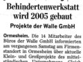 Projekte Walle. Walle informiert �ber aktuelle Projekte (01.10.2004)