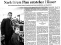 Nach ihrem Plan entstehen H�user. Das Architekturb�ro Rainer Walle sucht zwei Auszubildende zum Bauzeichner