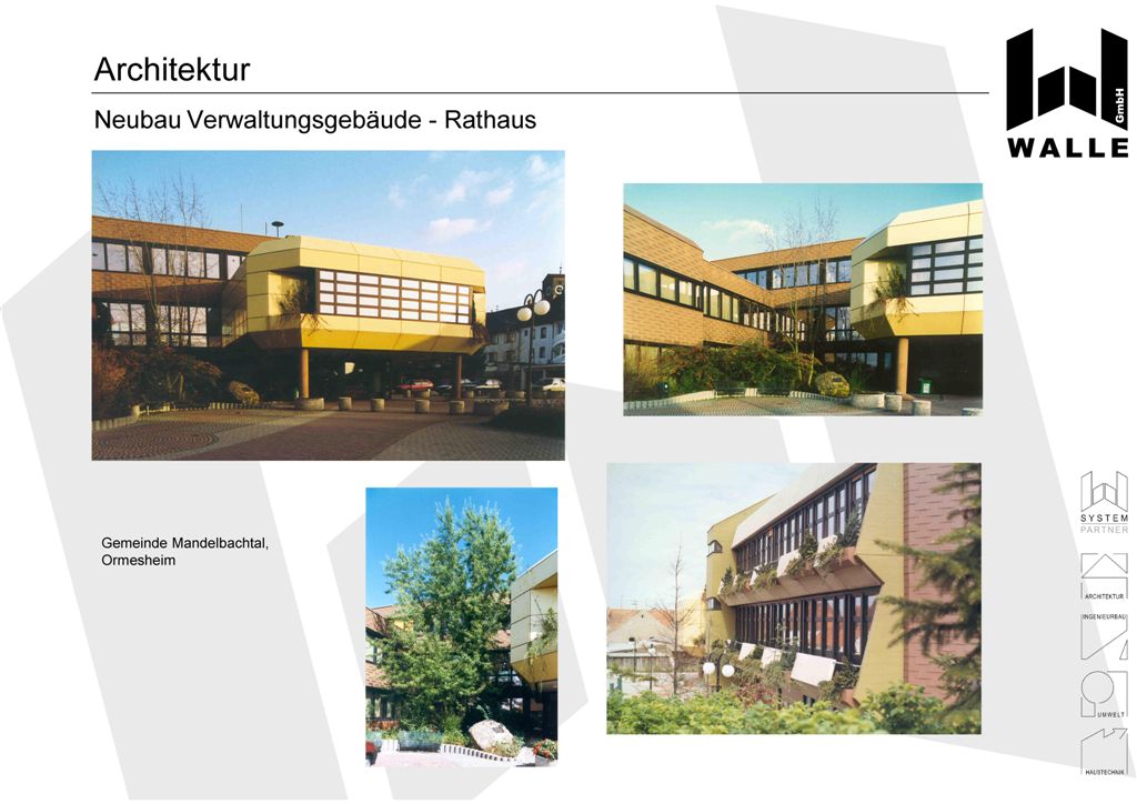 Neubau eines Verwaltungsgebudes - Rathaus, Mandelbachtal Ormesheim.