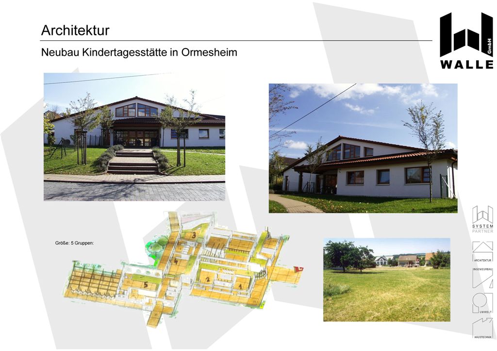 Neubau einer Kindertagesstttes, Mandelbachtal Ormesheim.